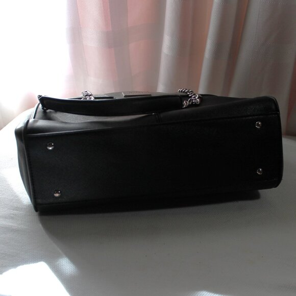 Guess Capra Colorblock Shoulder Bag, Satchel, Black & Gray - Picture 12 of 15